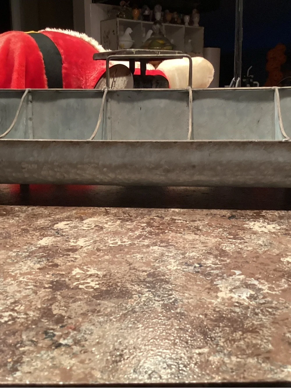 Galvanized Metal 10-Compartment Organizer - Chicken Feeder Decor